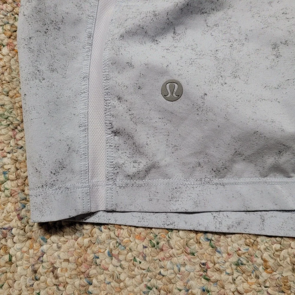 Lululemon Pace Breaker Shorts Mens Small Blue Marble Athletic Gym Running